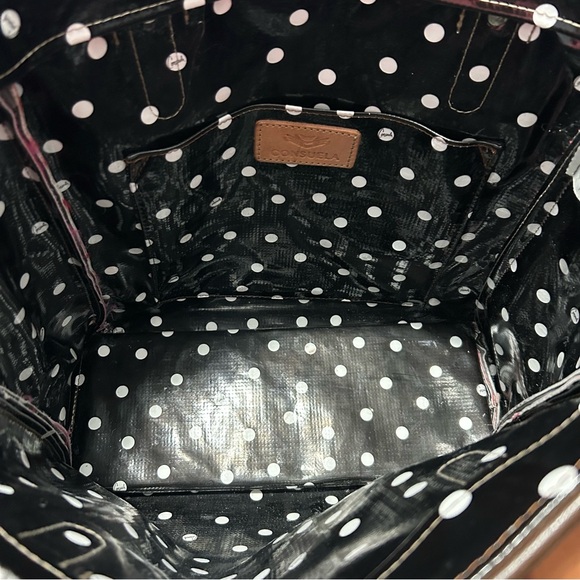 Consuela Black Polka Dot/Pink Valentina Tote - Picture 5 of 16